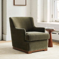 Kivaar Modern Swivel Armchair - Wooden bazar