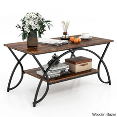 Brichellex Coffee And Center Table Rustic Brown