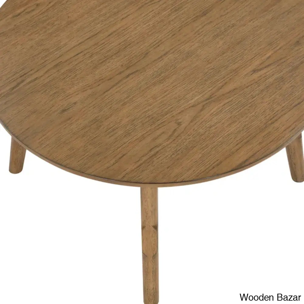 Briden 32’’ Round Solid Wood Coffee And Center Table