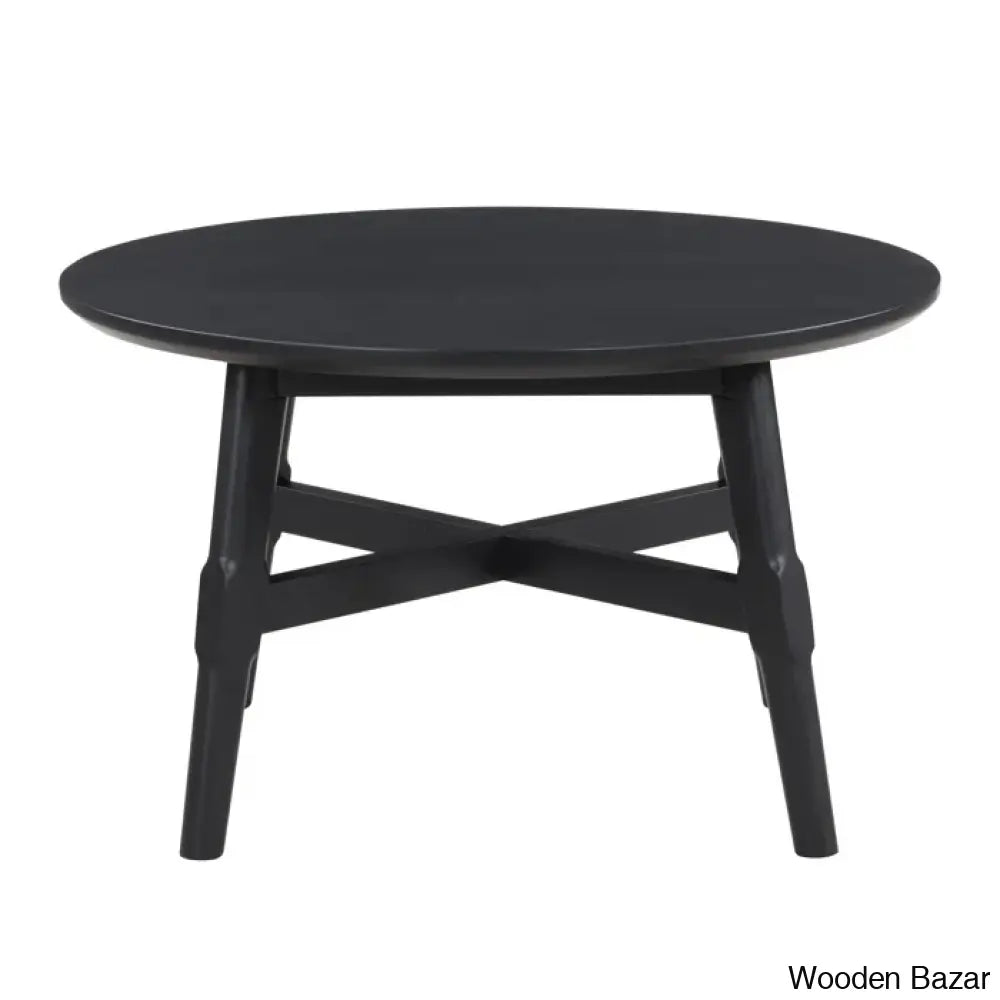 Briden 32’’ Round Solid Wood Coffee And Center Table