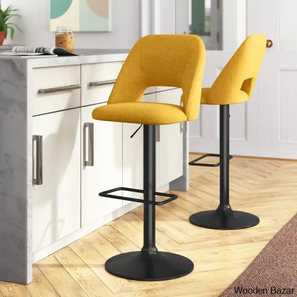 Bridgettec Swivel Adjustable Height Counter And Bar Stool (Set Of 2)