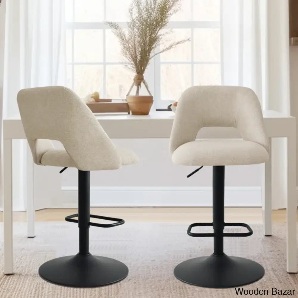 Bridgettec Swivel Adjustable Height Counter And Bar Stool (Set Of 2)