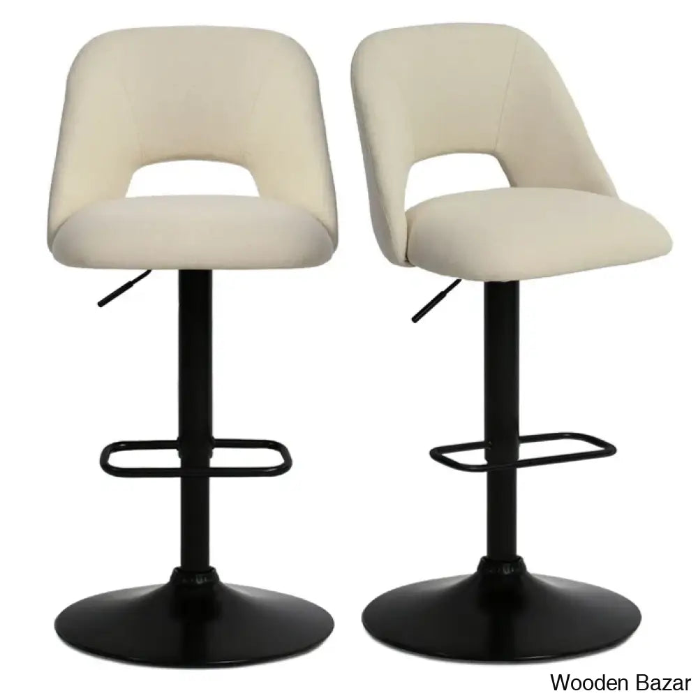 Bridgettec Swivel Adjustable Height Counter And Bar Stool (Set Of 2)