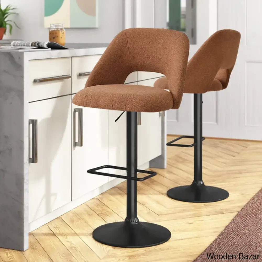 Bridgettec Swivel Adjustable Height Counter And Bar Stool (Set Of 2)