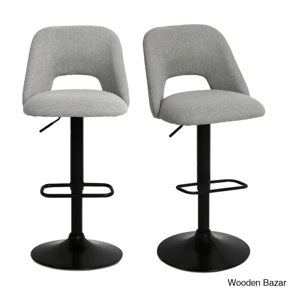 Bridgettec Swivel Adjustable Height Counter And Bar Stool (Set Of 2)