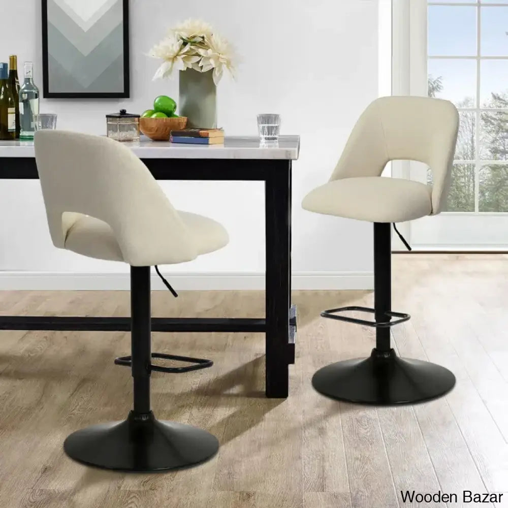 Bridgettec Swivel Adjustable Height Counter And Bar Stool (Set Of 2)