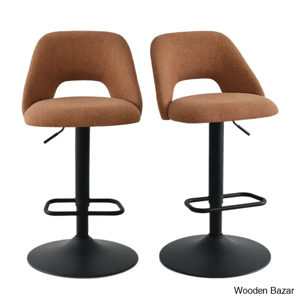 Bridgettec Swivel Adjustable Height Counter And Bar Stool (Set Of 2)