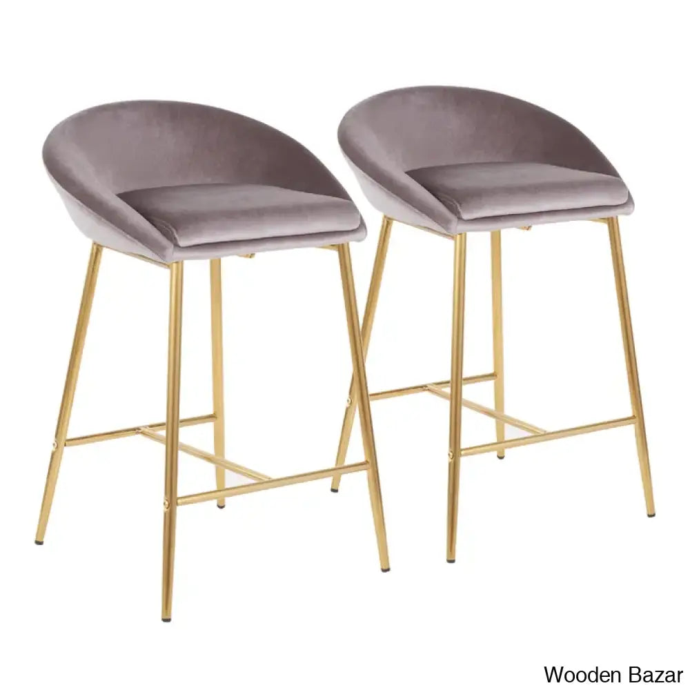 Briellew Swivel 25.75’’ Counter And Bar Stool (Set Of 2)