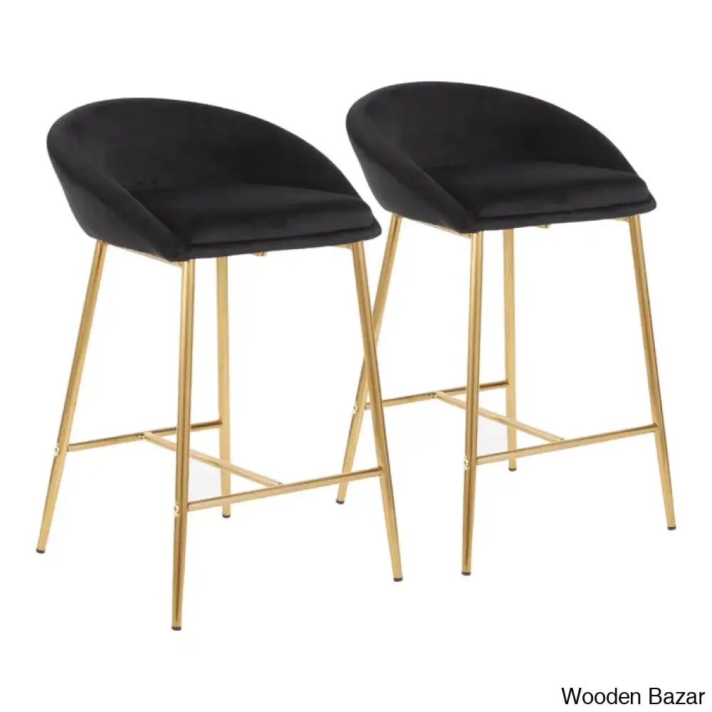 Briellew Swivel 25.75’’ Counter And Bar Stool (Set Of 2)