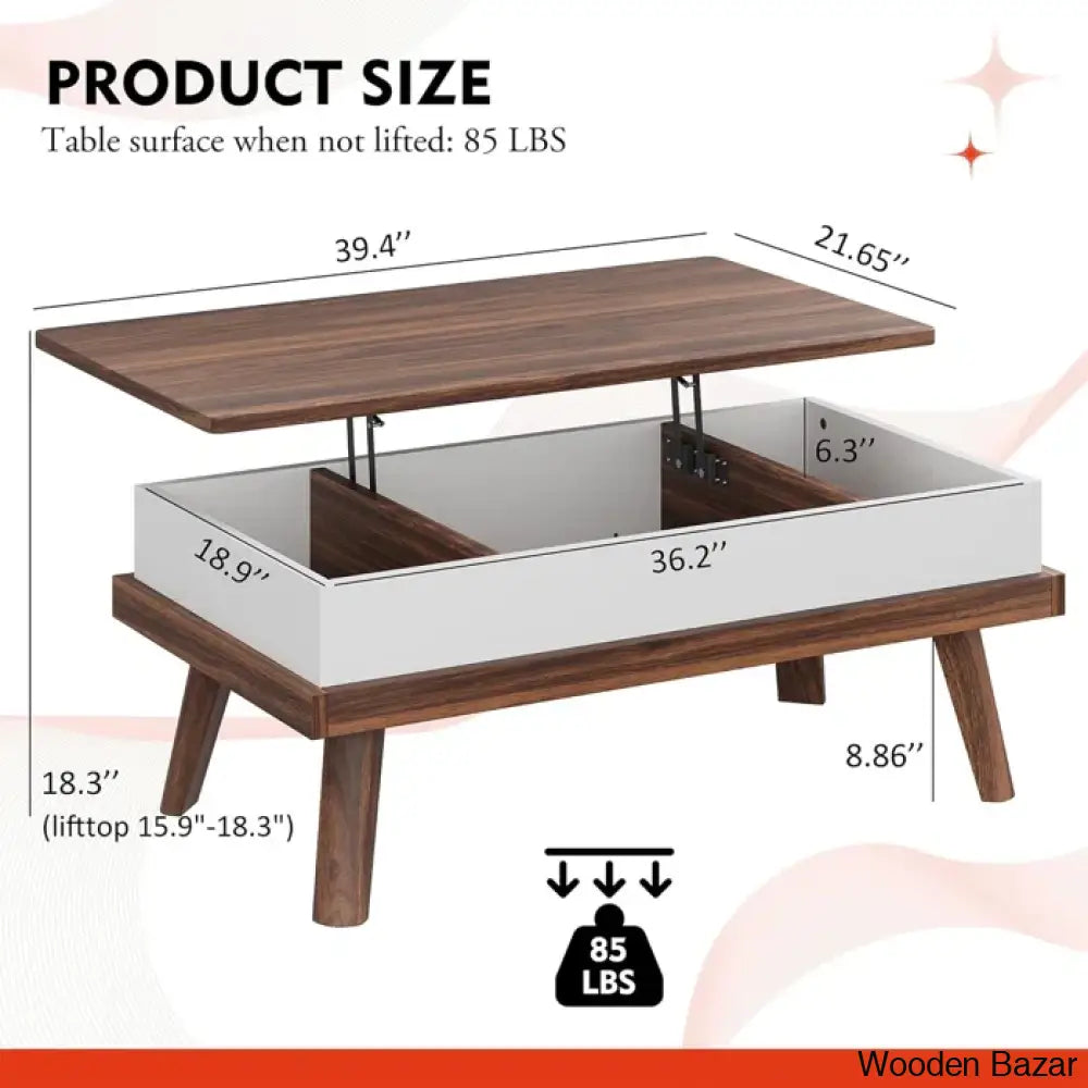 Brierrac Lift Top Coffee And Center Table With Storage