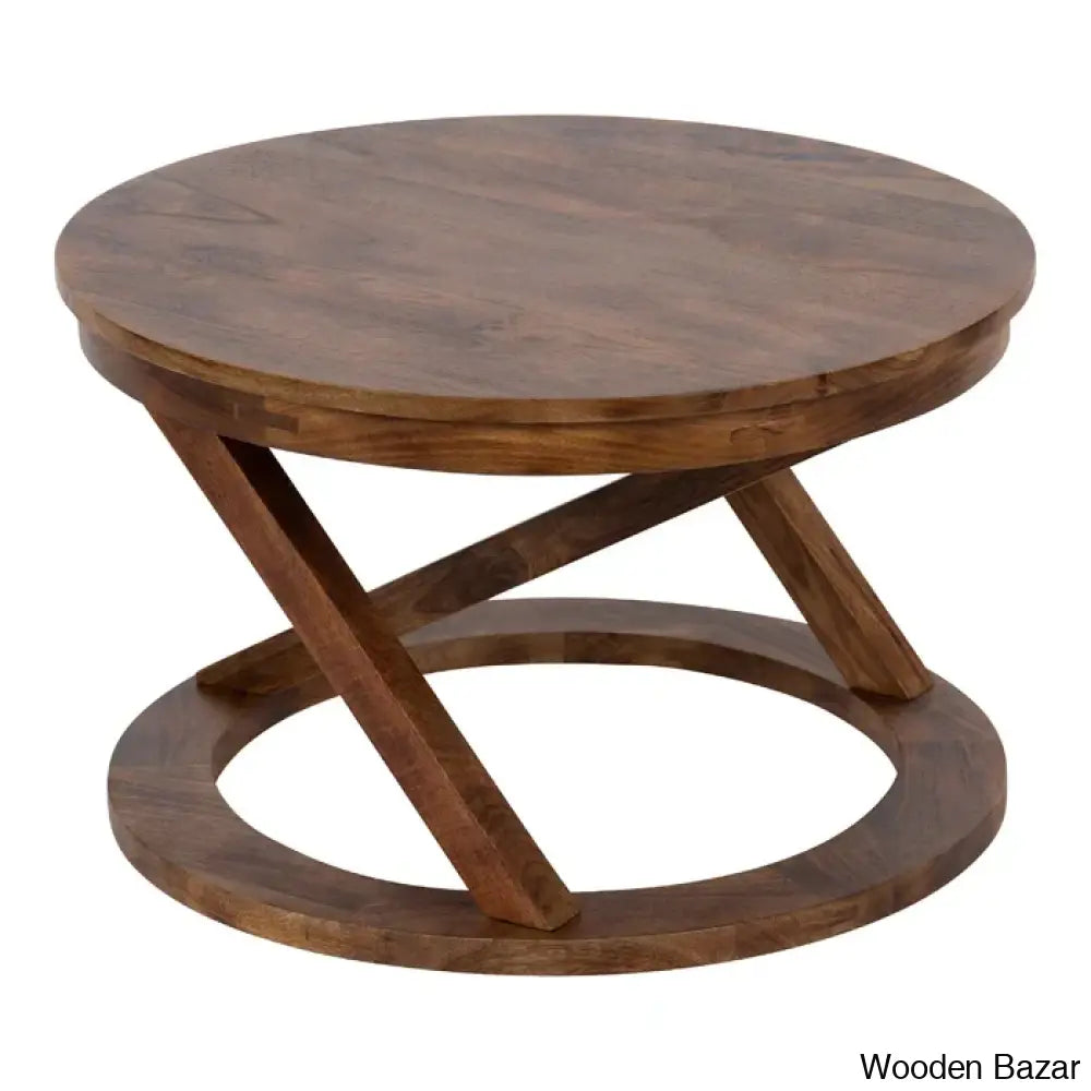 Brinson Solid Wood Trestle Coffee And Centertable