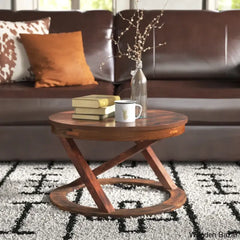 Brinson Solid Wood Trestle Coffee And Centertable