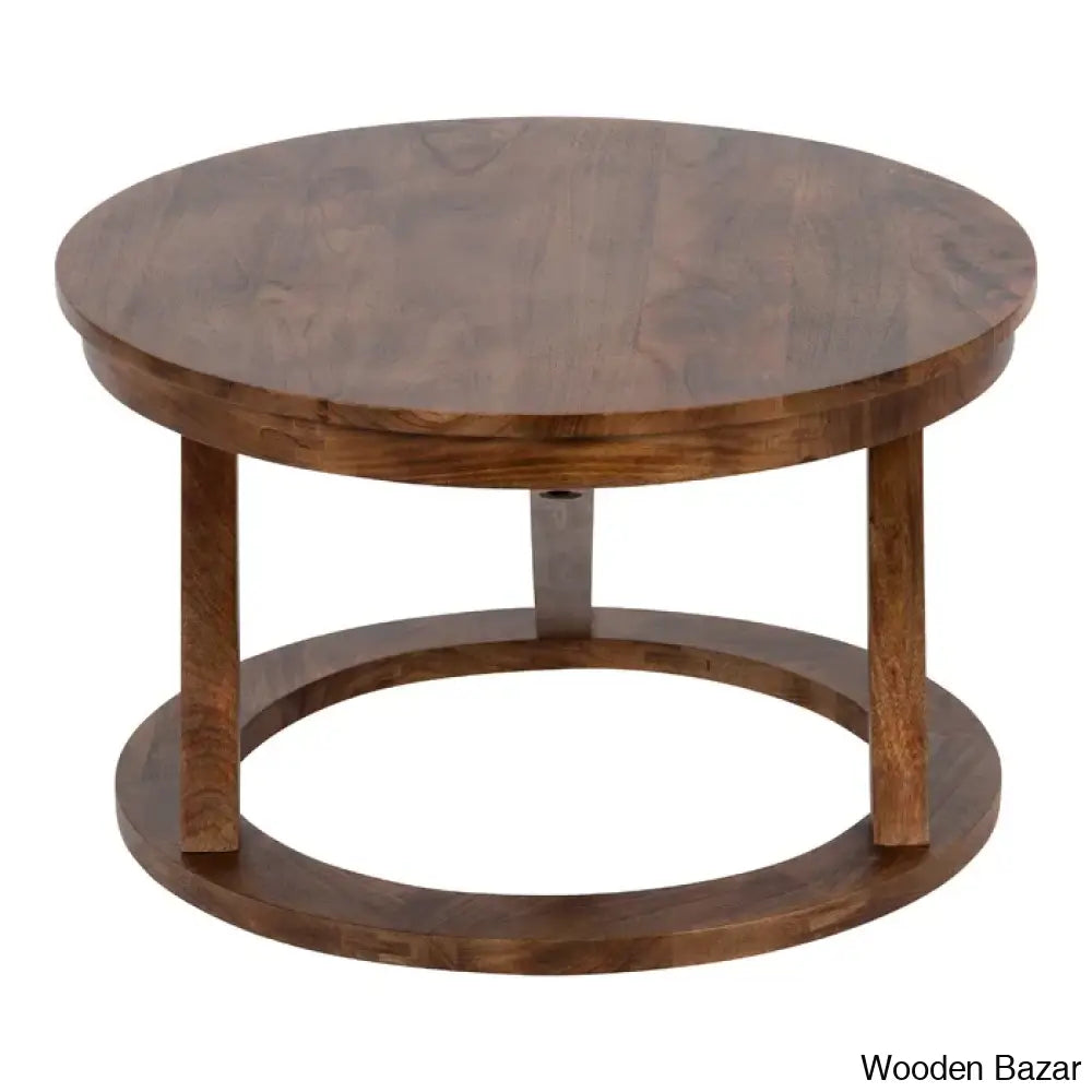 Brinson Solid Wood Trestle Coffee And Centertable