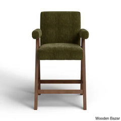 Brittniea Swivel Upholstered 25.5’’ Counter And Bar Stool With Solid Wood Frame