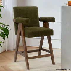Brittniea Swivel Upholstered 25.5’’ Counter And Bar Stool With Solid Wood Frame