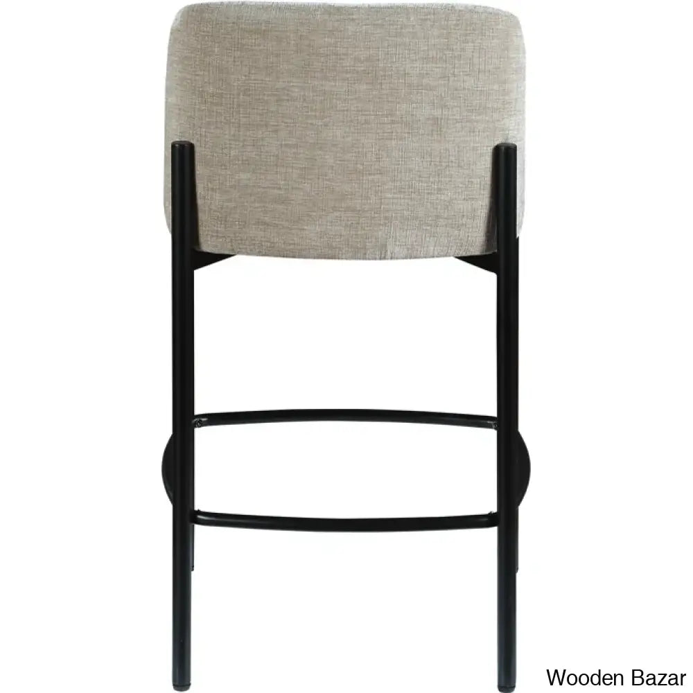 Brixeno Upholstered 26’’ Counter Stool With Metal Frame (Set Of 2)