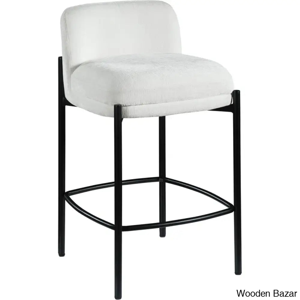 Brixeno Upholstered 26’’ Counter Stool With Metal Frame (Set Of 2)