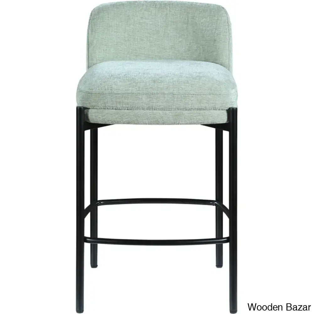 Brixeno Upholstered 26’’ Counter Stool With Metal Frame (Set Of 2)