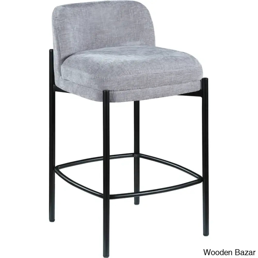 Brixeno Upholstered 26’’ Counter Stool With Metal Frame (Set Of 2)