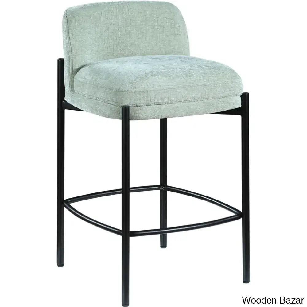 Brixeno Upholstered 26’’ Counter Stool With Metal Frame (Set Of 2)