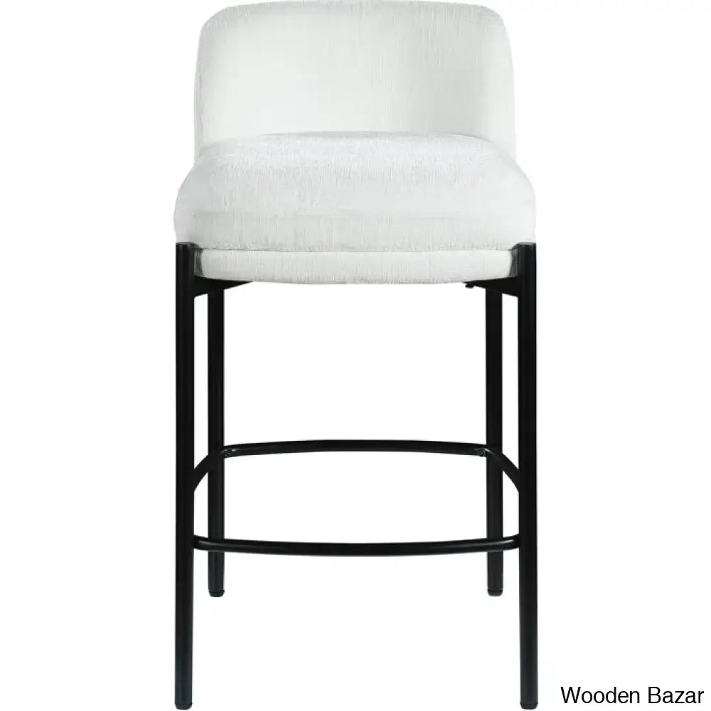 Brixeno Upholstered 26’’ Counter Stool With Metal Frame (Set Of 2)