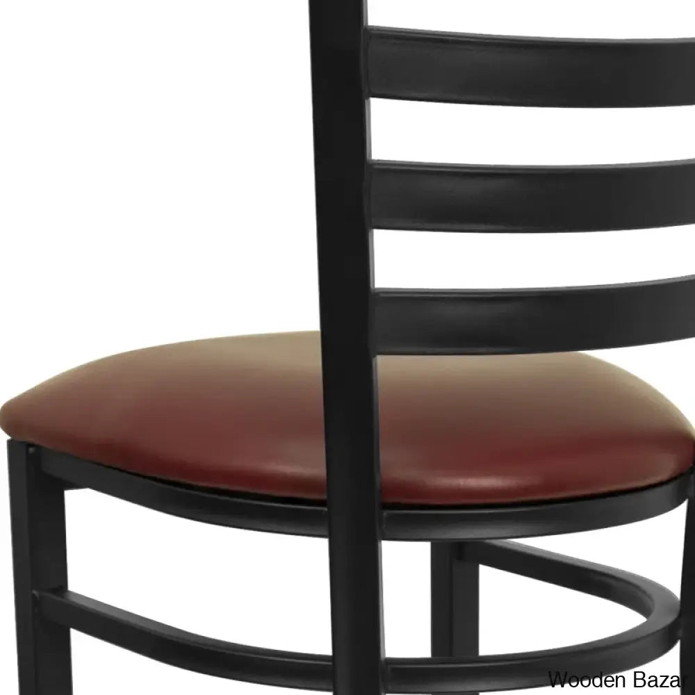 Brixtony Swivel Hercules Series Ladder Back Metal Restaurant Counter And Bar Stool By Flash