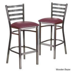 Brixtony Swivel Hercules Series Ladder Back Metal Restaurant Counter And Bar Stool By Flash