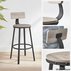 Brookdalez Swivel Counter And Bar Stool With Metal Frame (Set Of 2)