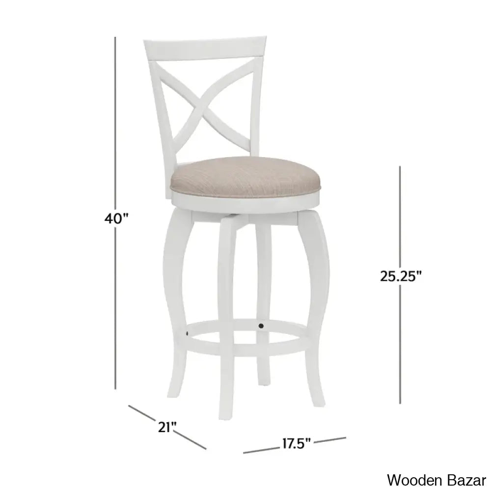 Brumbacky Swivel Upholstered Counter And Bar Stool