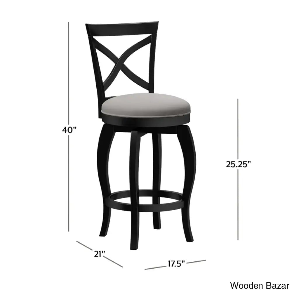 Brumbacky Swivel Upholstered Counter And Bar Stool