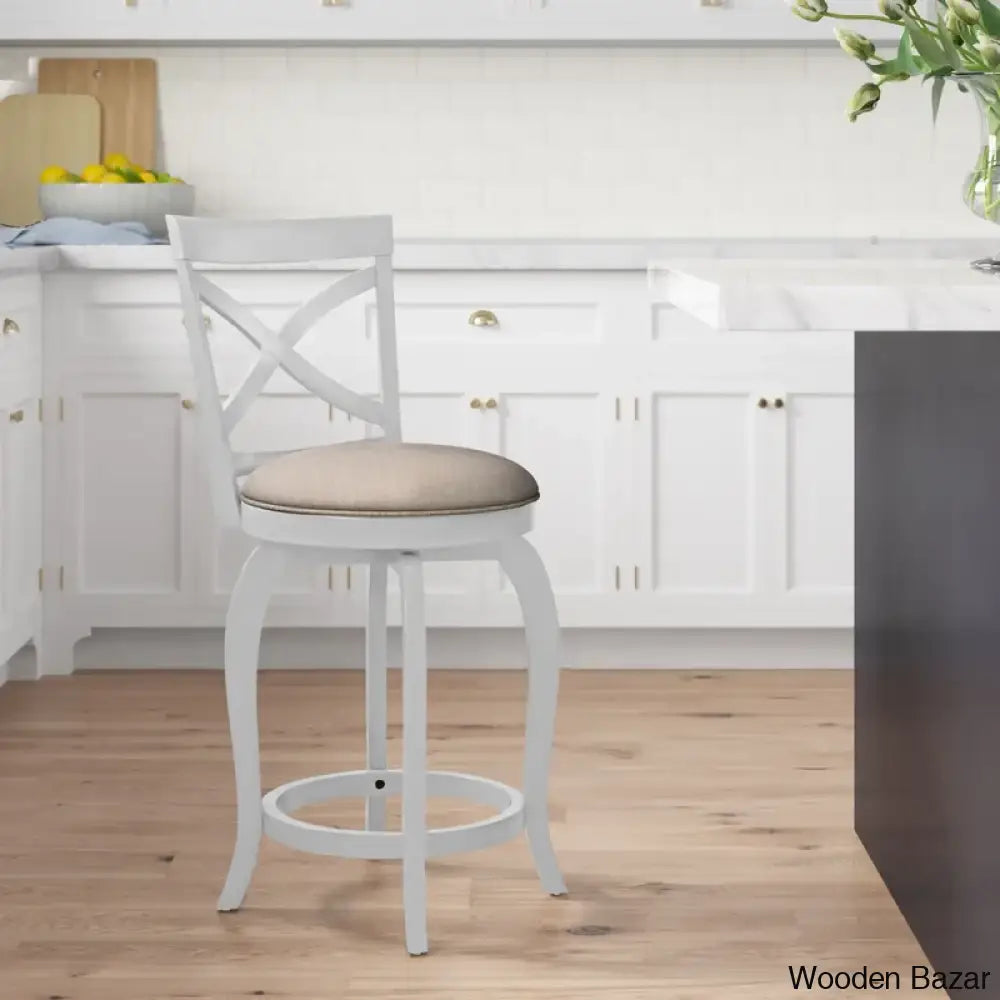 Brumbacky Swivel Upholstered Counter And Bar Stool