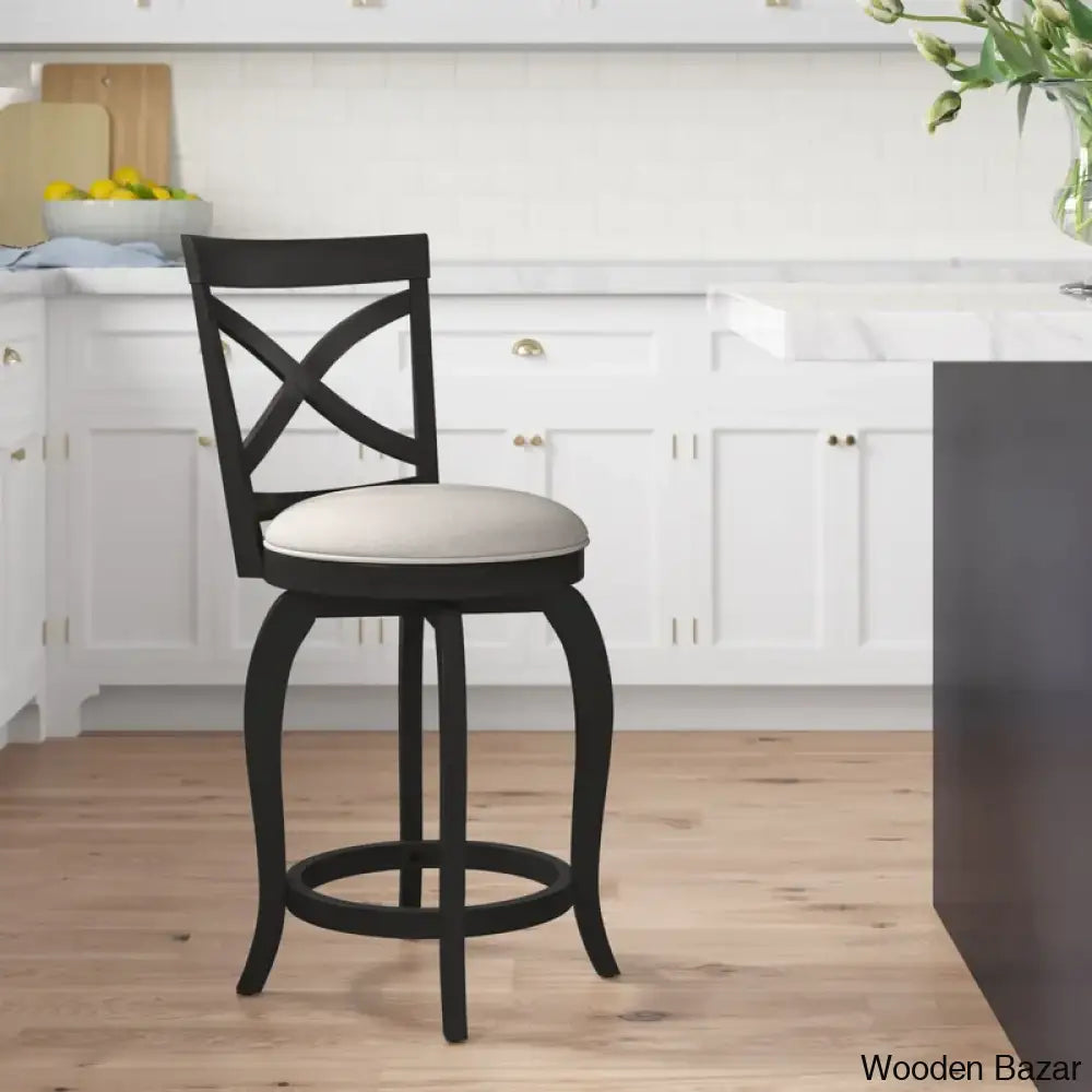 Brumbacky Swivel Upholstered Counter And Bar Stool