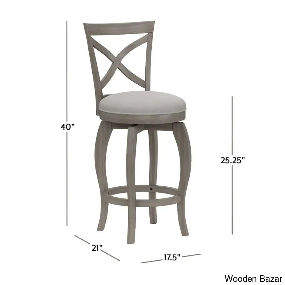 Brumbacky Swivel Upholstered Counter And Bar Stool