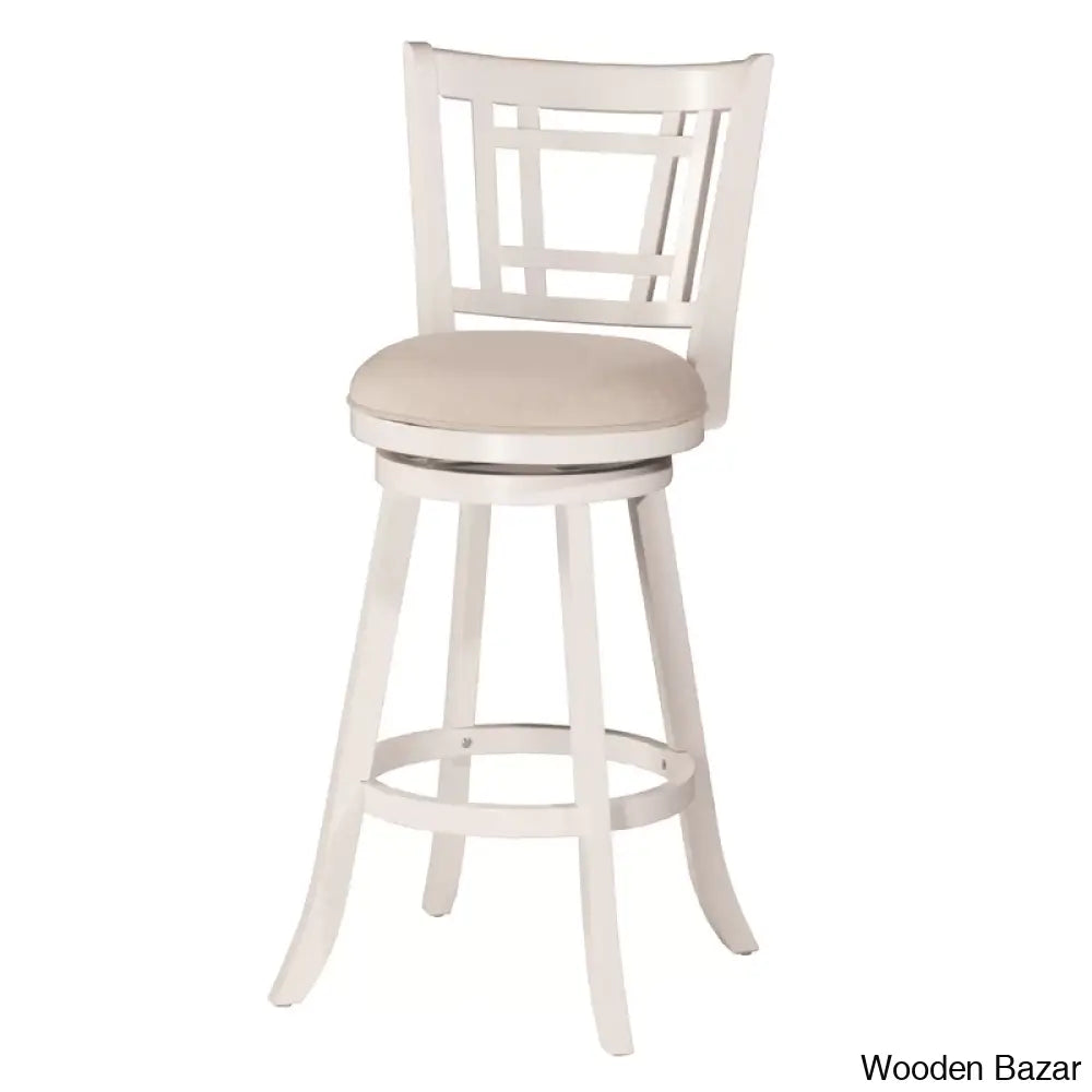 Bruningz Swivel Upholstered Counter And Bar Stool