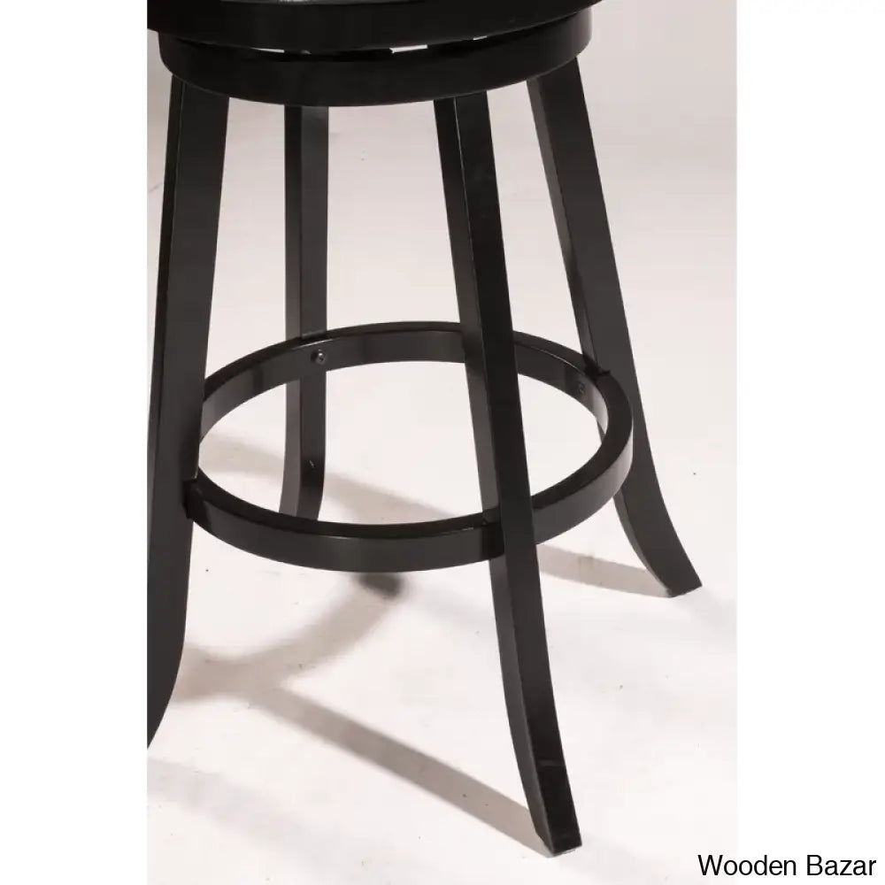 Bruningz Swivel Upholstered Counter And Bar Stool