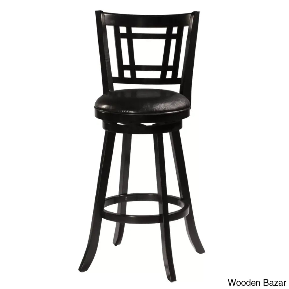 Bruningz Swivel Upholstered Counter And Bar Stool