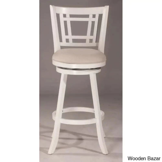 Bruningz Swivel Upholstered Counter And Bar Stool