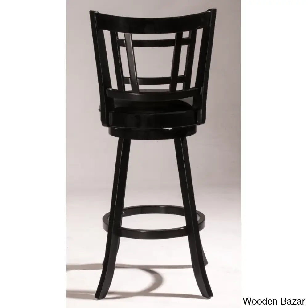 Bruningz Swivel Upholstered Counter And Bar Stool