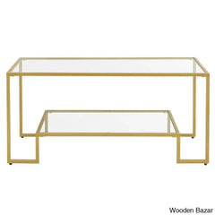Bundyl Glass Top Coffee And Center Table