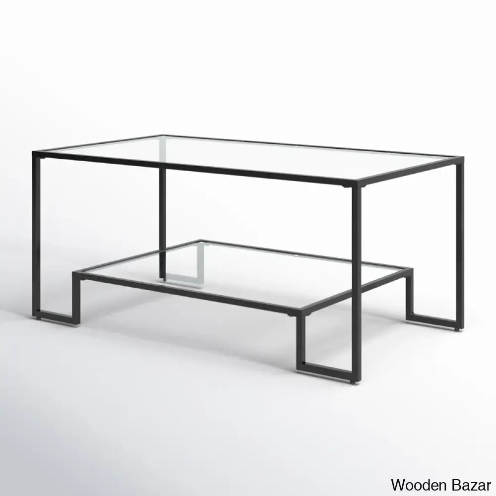 Bundyl Glass Top Coffee And Center Table