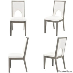 Burle Wooden 6 Seater Trestle Dining Table Set - Bazar