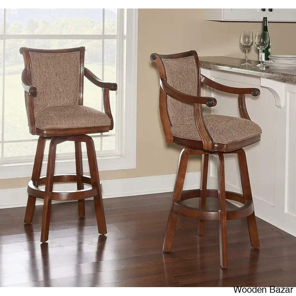 Burlino Swivel Upholstered 31’’ Counter Stool 2 Piece