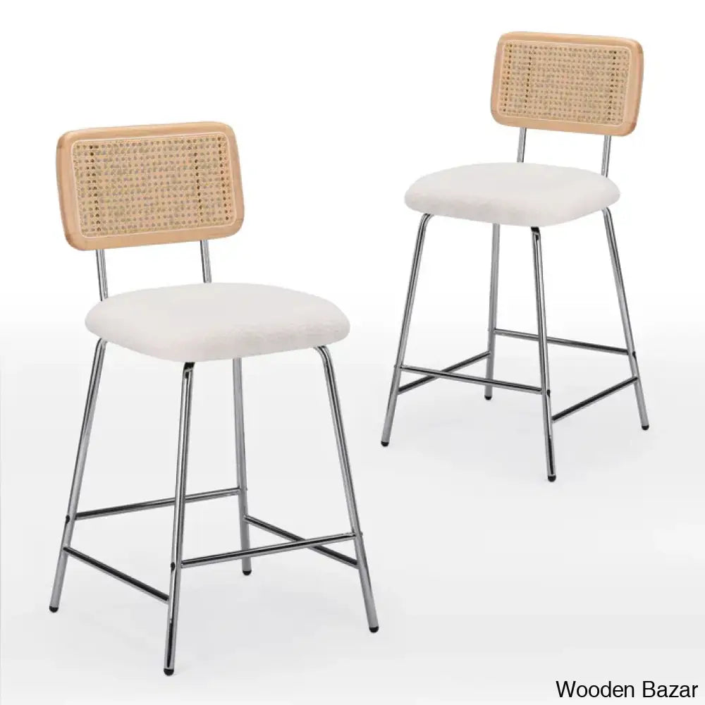 Burokern Swivel 25.2’’ Counter And Bar Stool (Set Of 2)