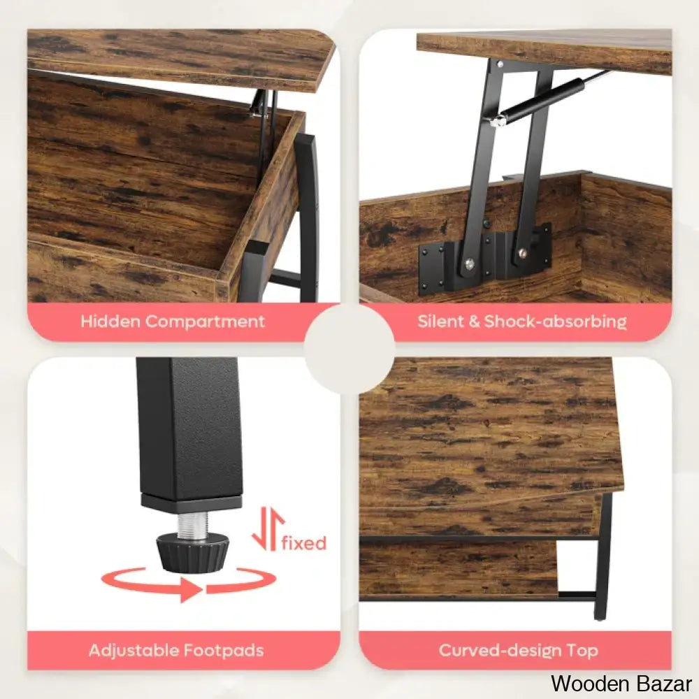 Busery Lift Top Coffee And Center Table