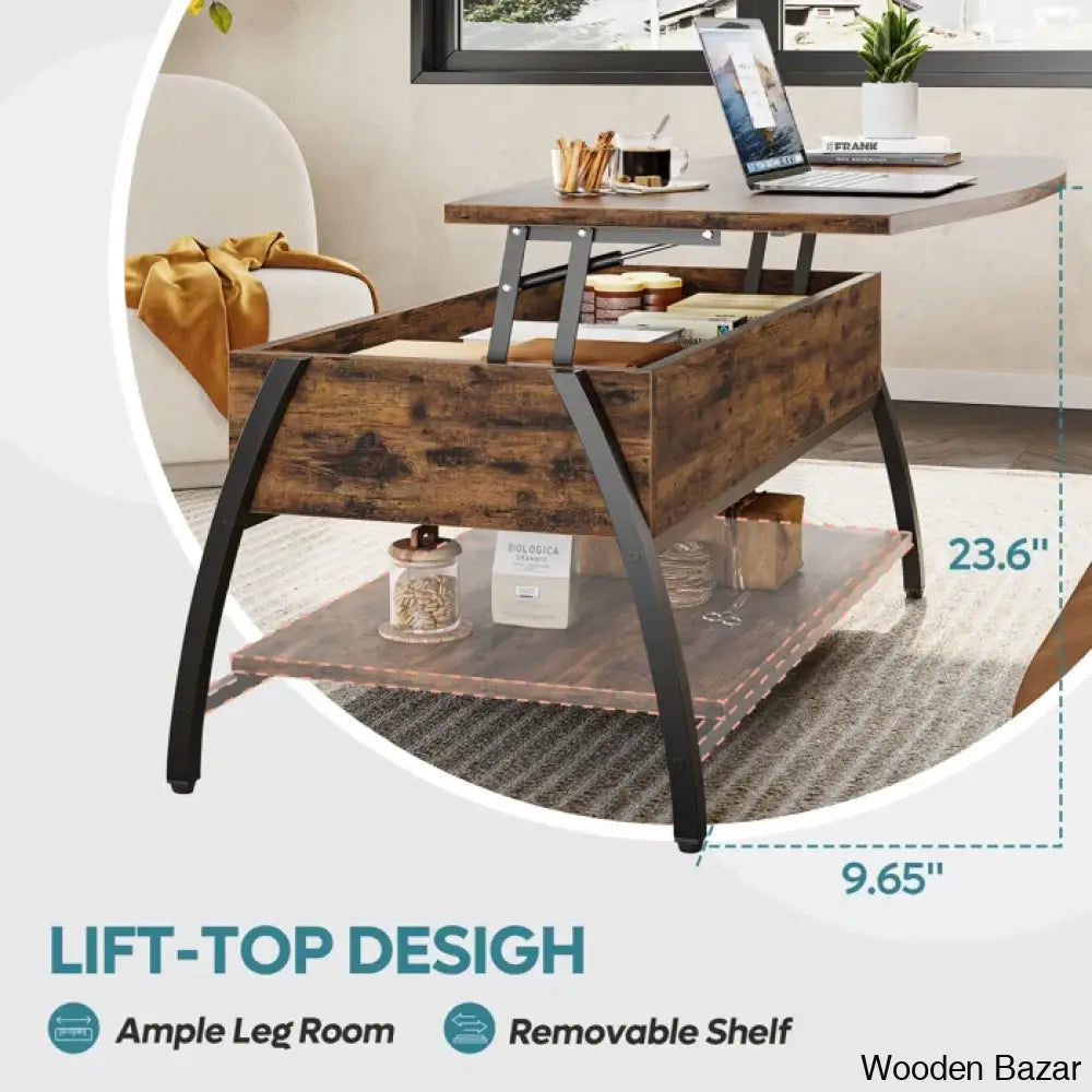 Busery Lift Top Coffee And Center Table