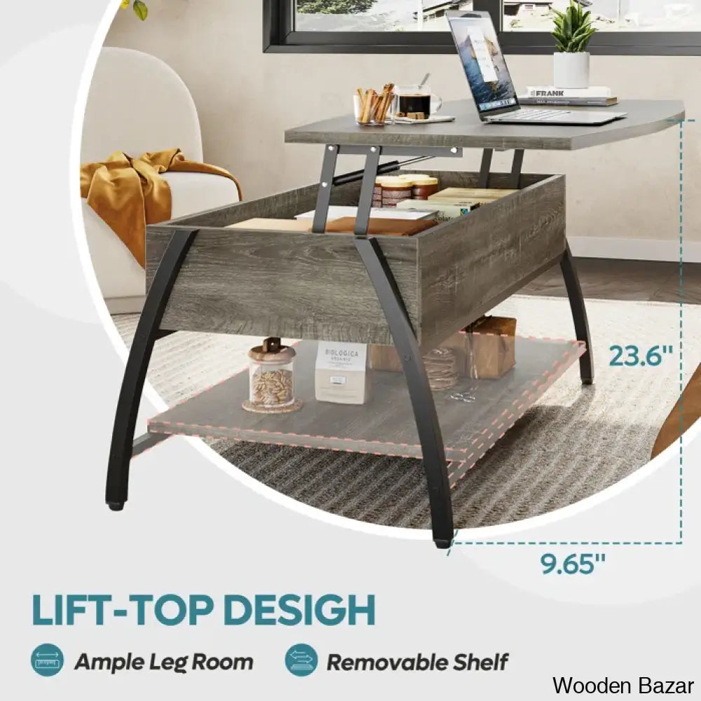 Busery Lift Top Coffee And Center Table