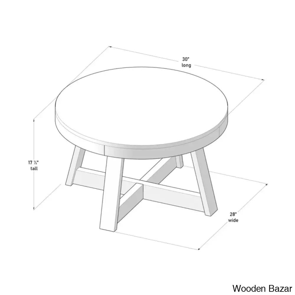 Byardw Solid Wood Coffee And Center Table