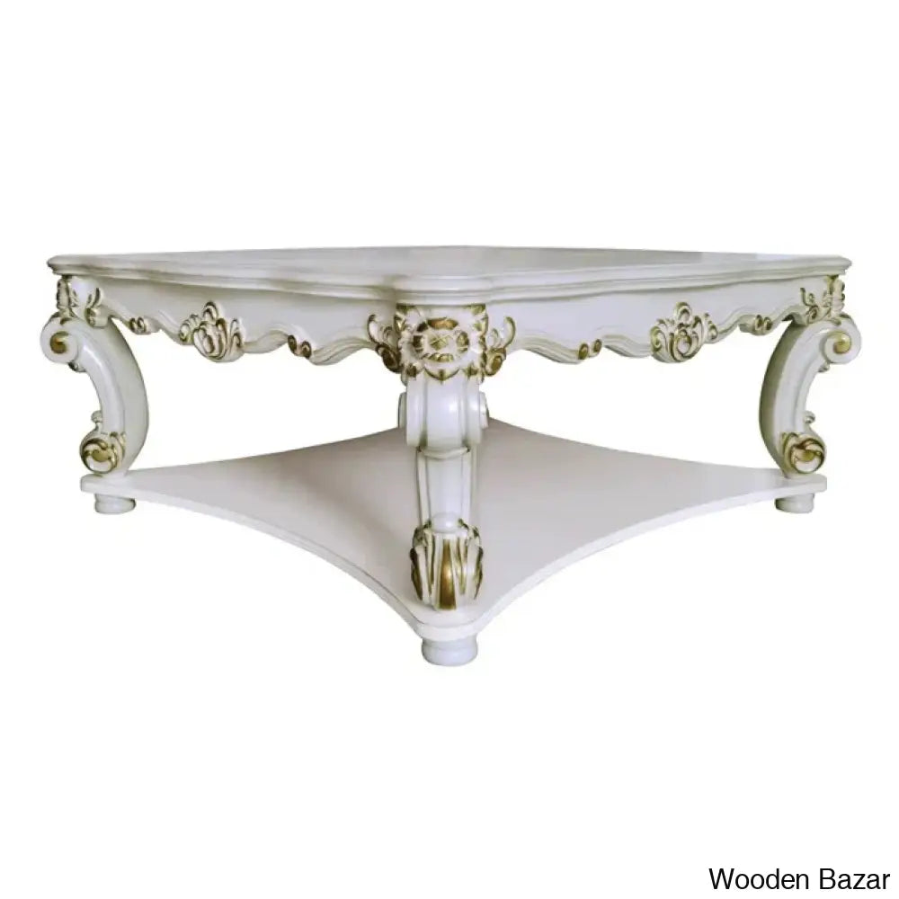 Cabildon Coffee And Center Table White