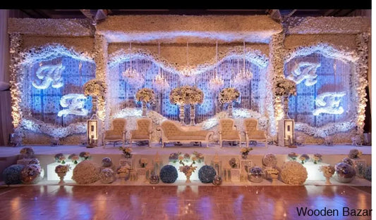 Caboo Handmade Fiber-Integrated Wedding Stage Decor - Wooden Bazar