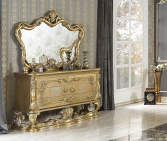 Elegant Gold Bedroom Set - Venue Collection Luxury Furniture